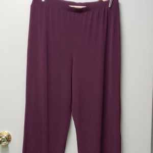 Kim & Co. Burgundy Casual Dress Pants